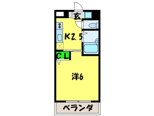 ビジタル丸山通５の物件間取画像